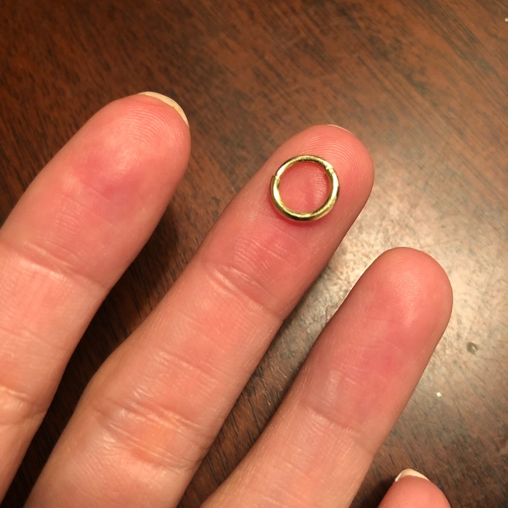 14k Solid Gold Earring Clicker 6mm